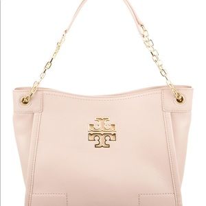 Tory Burch pink leather tote